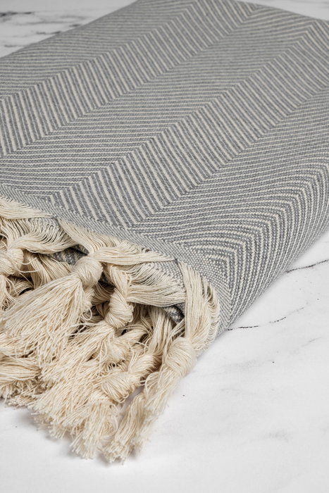 L'essentiel linge de maison Funda de Sofá 230 Gris Algodón 100% 170 x 230 cm